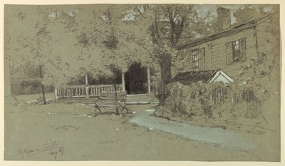 A antiga casa de Hopkinson, Bordentown, NJ de Francis Hopkinson Smith
