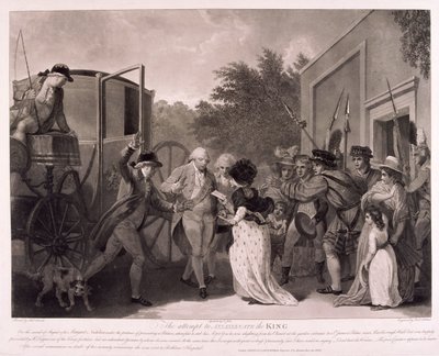 Tentativa de assassinato do rei George III, 1786 de Francis Jukes