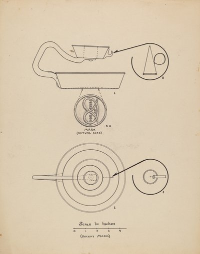Castiçal com Apagador de Francis Law Durand