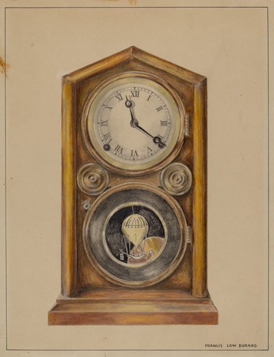 Relógio de lareira de Francis Law Durand