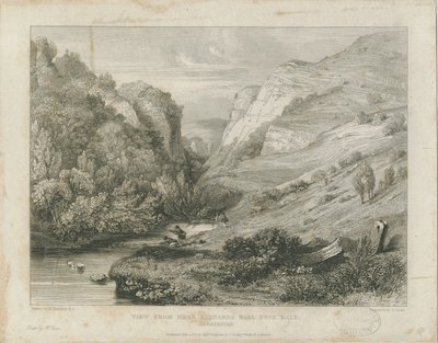 Dovedale - paisagem: gravura, nd [c 1823] (imprimir) de Francis Legatt Chantrey