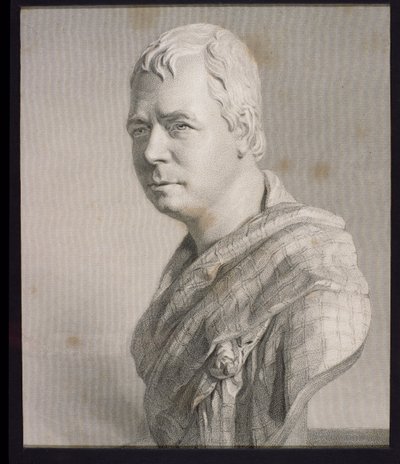 Sir Walter Scott (1771-1832) da &39;Gallery of Prints&39;, publicado em 1833 (gravura) de Francis Legatt Chantrey