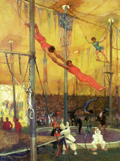 Trapézios (óleo sobre tela) de Francis Luis Mora