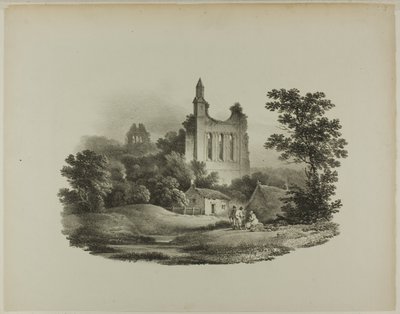Abadia de Byland, Yorkshire de Francis Nicholson
