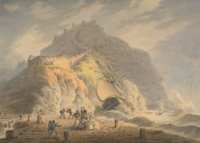 Scarborough: Naufrágio no sopé do Penhasco do Castelo de Francis Nicholson