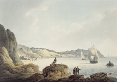 Scarborough, c.1820 (lápis e aguarela sobre papel) de Francis Nicholson