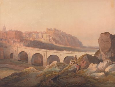 Vista de Edimburgo de Calton Hill de Francis Nicholson