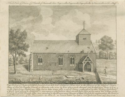 Farewell Church: gravura, nd [1740] (impressão) de Francis Perry