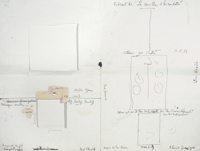 Layout do boletim Dada "391", número 14, com uma cópia da assinatura de Ingres de Francis Picabia