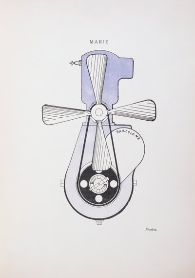 "Marie", desenho para a revista dadaísta "La Revue", número 391 n.º 3 de Francis Picabia