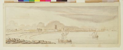 Vista de Hull (esferográfica e tinta lavada sobre papel) de Francis Place