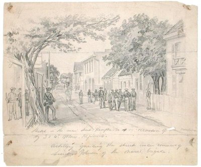 Main Street, Hampton, Virginia...artilharia a guardar a rua