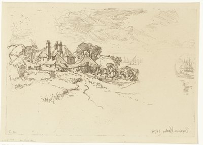 A fazenda em Essex Uma Fazenda Essex de Francis Seymour Haden (Sir) (signed by artist)