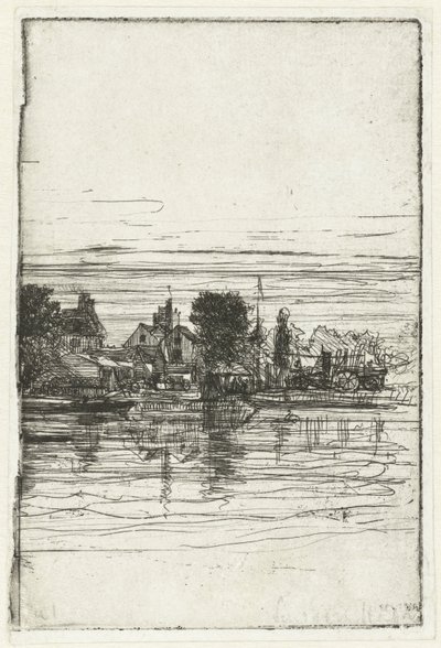 Aldeia junto à água
Lado do Tâmisa de Francis Seymour Haden (Sir) (signed by artist)