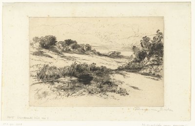 Paisagem montanhosa em Swanage Colina do Moinho de Vento de Francis Seymour Haden (Sir) (signed by artist)
