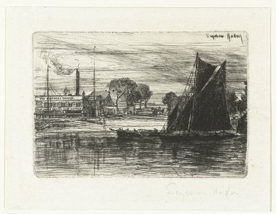 Clube de Remo do Oeste de Londres
A Taberna das Penas de Francis Seymour Haden (Sir) (signed by artist)