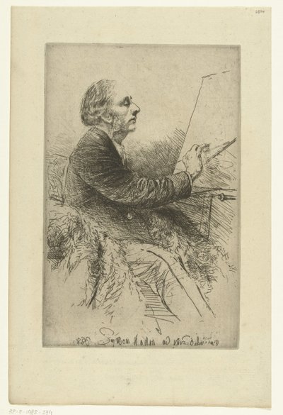 Autorretrato de Francis Seymour-Haden Retrato de Francis Seymour Haden, No. 4 (durante a pintura) de Francis Seymour Haden (Sir) (signed by artist)