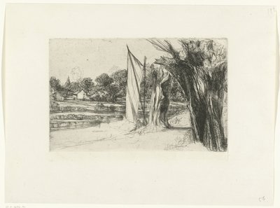 Ditton de Tâmisa
Thames Ditton - com uma vela de Francis Seymour Haden (Sir)