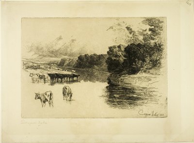 Um rio Lancashire de Francis Seymour Haden