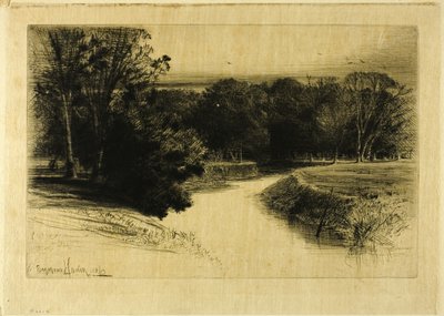 Um pôr do sol na Irlanda de Francis Seymour Haden