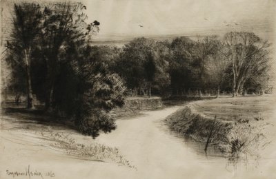 Um pôr do sol na Irlanda de Francis Seymour Haden