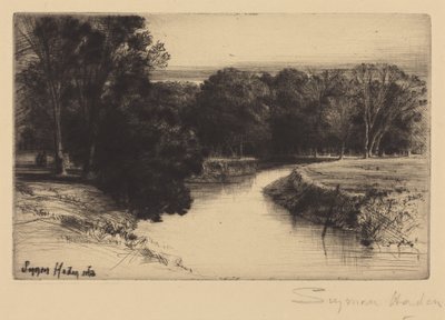 Um pôr do sol na Irlanda de Francis Seymour Haden