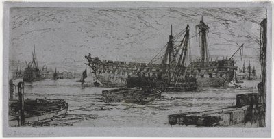 Desmembramento do Agamenon, 1870. de Francis Seymour Haden