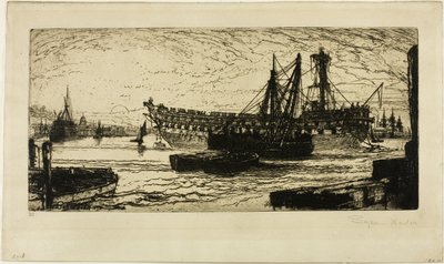 Rompimento do Agamenon, No. 1 de Francis Seymour Haden