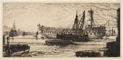 Desmantelamento do «Agamemnon» de Francis Seymour Haden