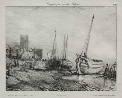 Barcos de pesca ao longo da praia de Francis Seymour Haden