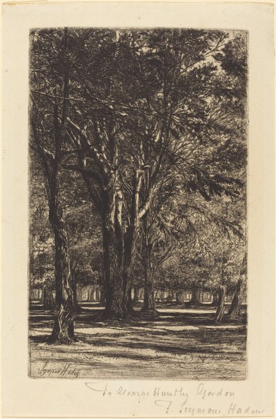 Jardins Kensington (O Prato Maior) de Francis Seymour Haden