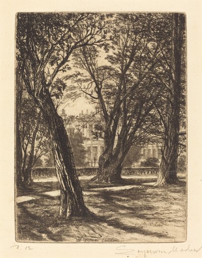 Jardins de Kensington (O Prato Pequeno) de Francis Seymour Haden