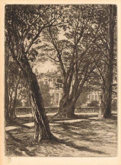 Kensington Gardens, nº 1 Small Plate, 1859. de Francis Seymour Haden