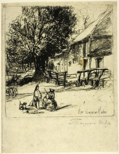 Kew Side, Um Fragmento de Francis Seymour Haden