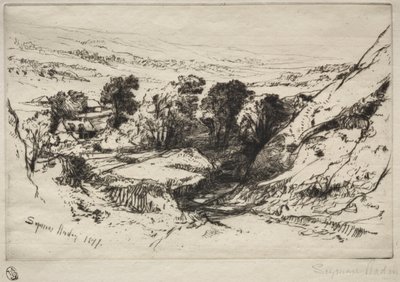 Nove Barrow Down de Francis Seymour Haden