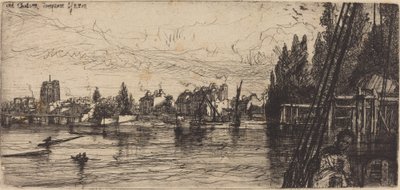 Old Chelsea (antiga igreja de Chelsea) de Francis Seymour Haden