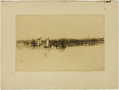 Em frente ao Inn, Purfleet de Francis Seymour Haden