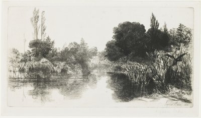 Shere Mill Pond (a placa maior), 1860 de Francis Seymour Haden