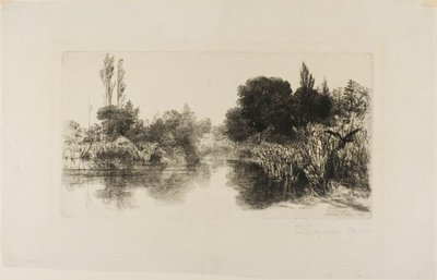 Shere Mill Pond, No. II (placa grande) de Francis Seymour Haden