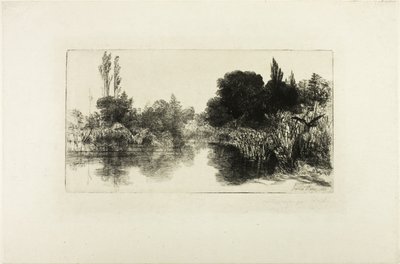 Shere Mill Pond, No. II (placa grande) de Francis Seymour Haden