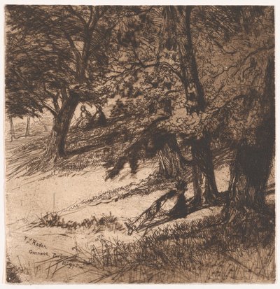 Sob o casaco..., 1859., 1859 de Francis Seymour Haden