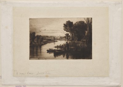 Pescador do Tamisa de Francis Seymour Haden