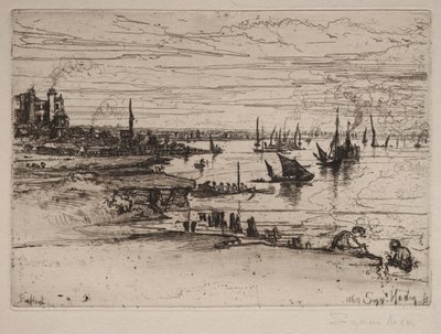 The Inn, Purfleet, 1869. de Francis Seymour Haden