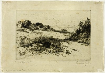Colina do Moinho de Vento, No. I de Francis Seymour Haden
