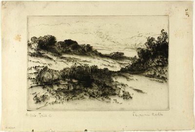 Colina do Moinho de Vento, No. I de Francis Seymour Haden