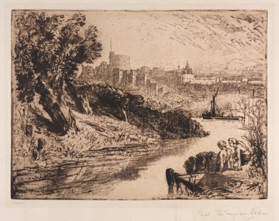 Castelo de Windsor, 1878. de Francis Seymour Haden