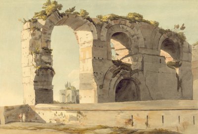 O Aqueduto Claudiano, Roma de Francis Towne