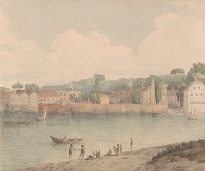 Escadas de Vauxhall, de Millbank, 5 de julho de 1797 de Francis Towne