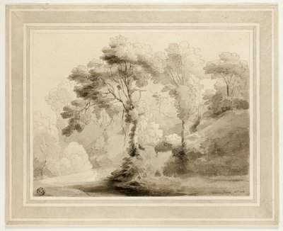 Paisagem arborizada de Francis Towne
