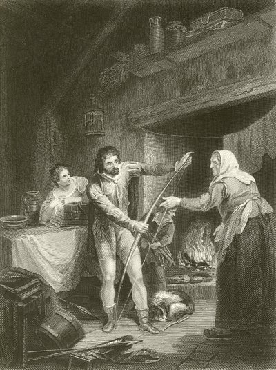 Alfred no chalé do Neatherd de Francis Wheatley